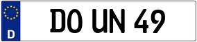 Trailer License Plate